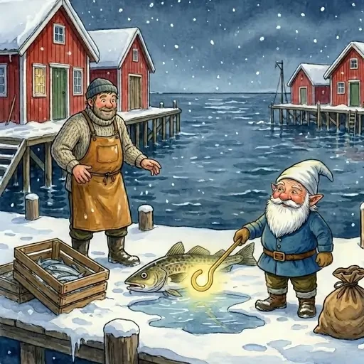 DAG Christmas fish in Lofoten