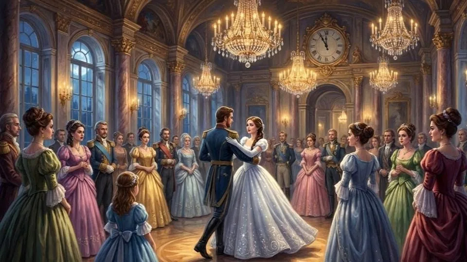 First dance with the prince at the palace