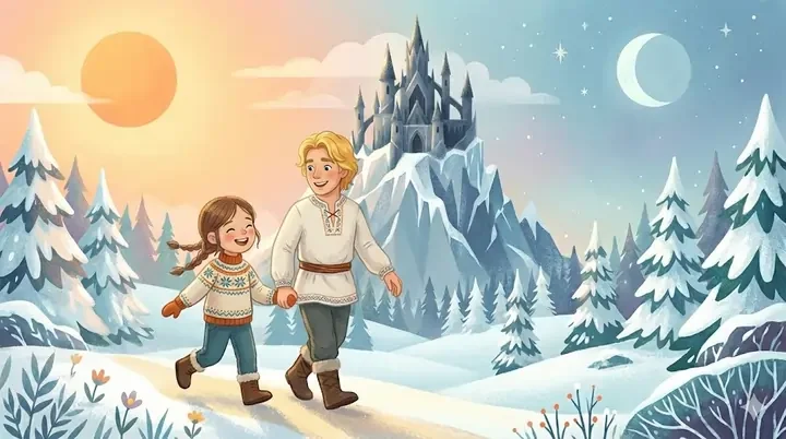 Happy ending for the couple from the tale of East of the Sun