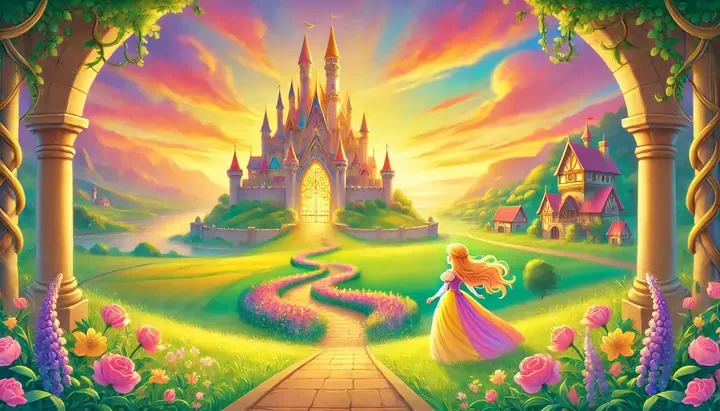 Halvor arrives at the castle at sunset