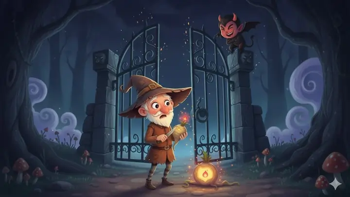 The gate is shut: Jack receives his glowing coal