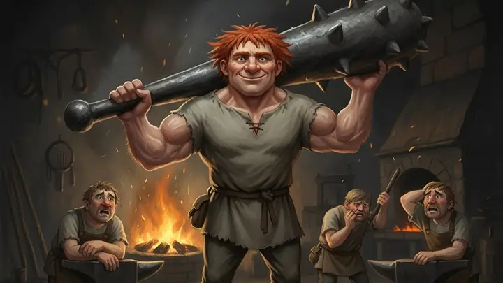 Mumle Goose-Egg forges his war club