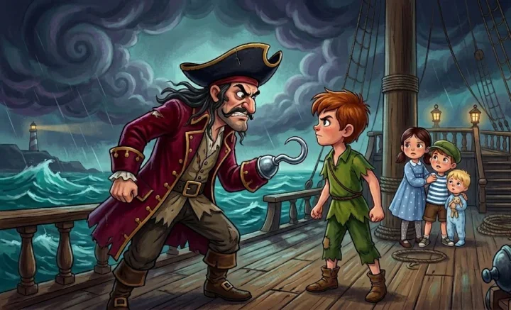 Captain Hook and the ship