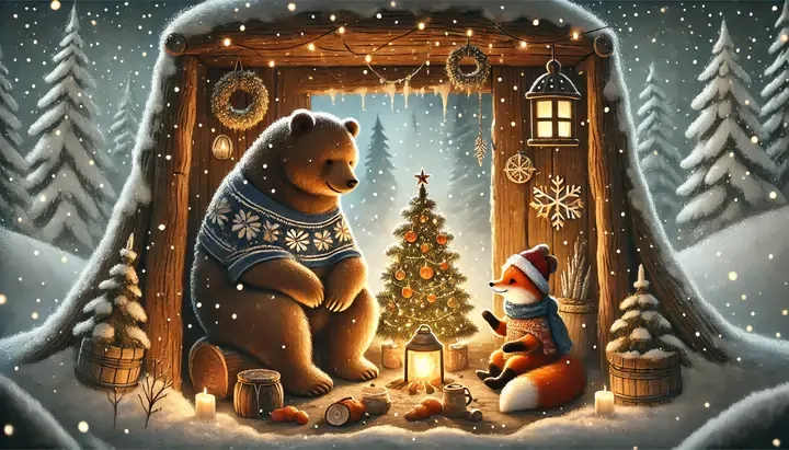 The Bear and the Fox Celebrate Christmas