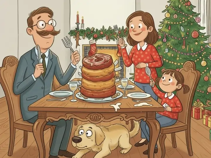 Ready for Christmas dinner