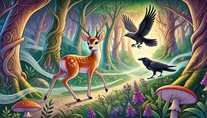 Rådyret og ravnen: Hemmeligheden i tågen 🦌
