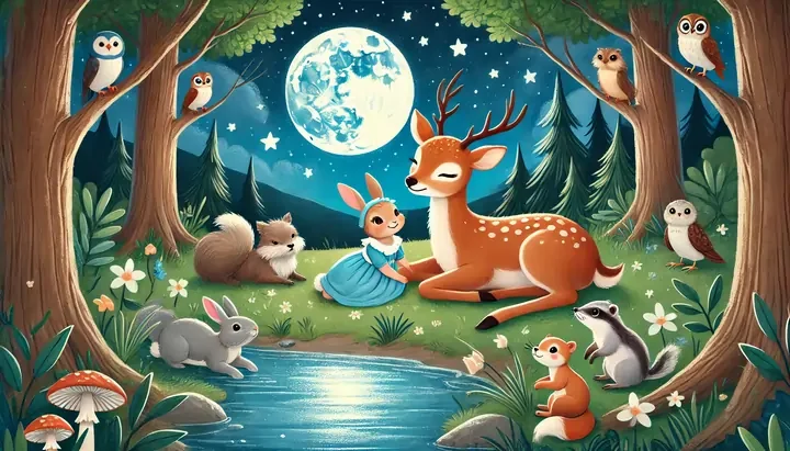 The roe deer and her friends