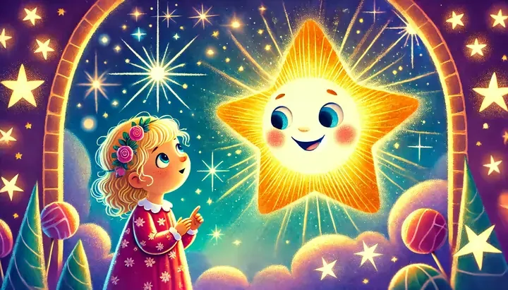 Emma and Stella learning about the stars