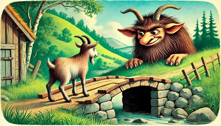 The middle goat meets the troll for the first time – what will happen now?