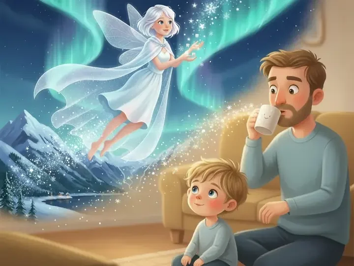 Dad tells the story of the tooth fairy