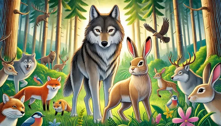 The Wolf and the Hare: The Guardians of the Forest